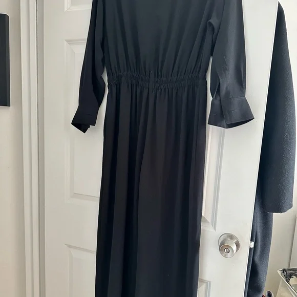 ZARA BLACK JUMPSUIT WITH ZIPPER - Picture 2 of 5